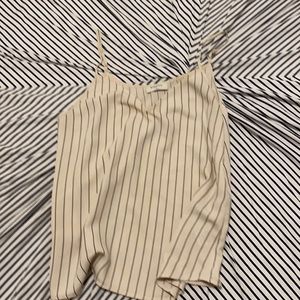 Aritizia navy pin stripe tank